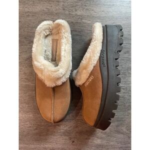 Skechers Shindig Fortress Faux Fur Lined Slip On Clogs Size 7